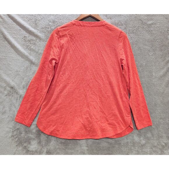 Soft Surroundings Womens Coral Delia Button Up Blouse Size Small Oversized Boho - Picture 3 of 9